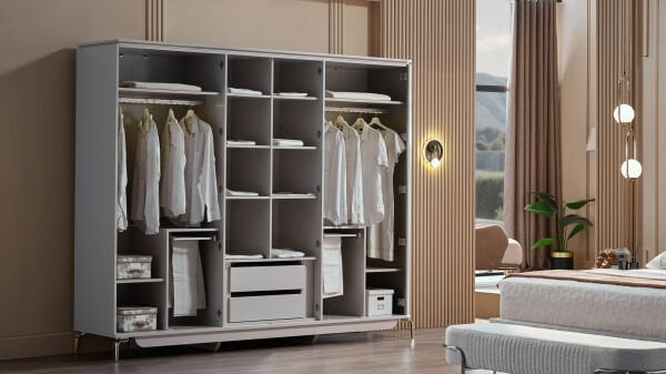 Estella 6 Kapaklı Gardırop