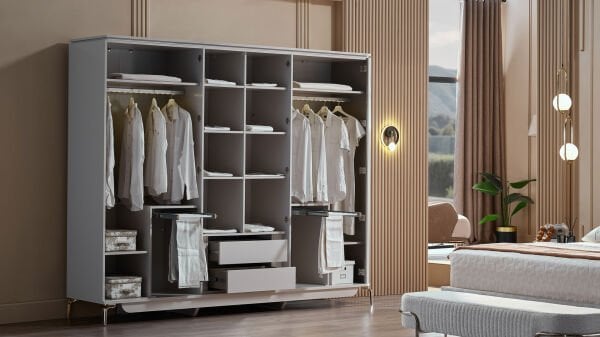 Estella 6 Kapaklı Gardırop