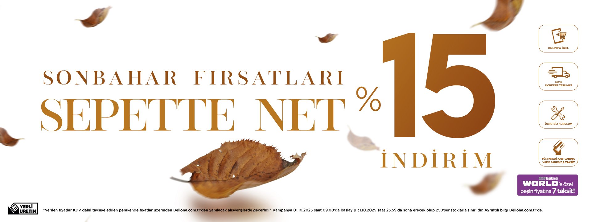 Online Özel %15 İndirim