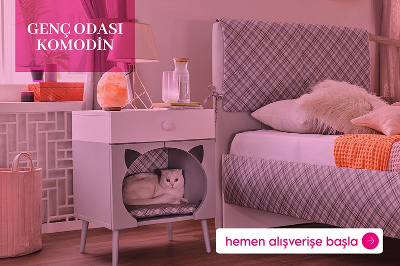 genç odası komodin
