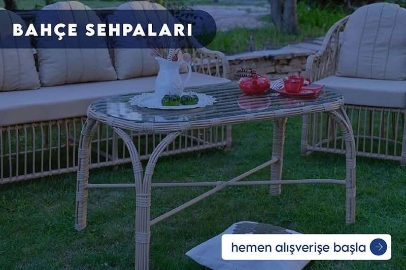 bahçe sehpası