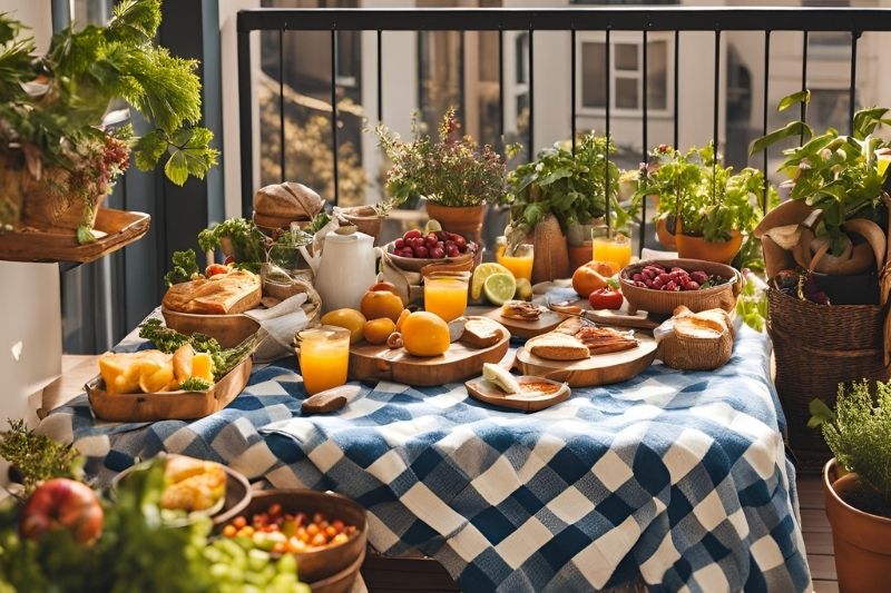Balkonda Piknik Düzenlemesi
