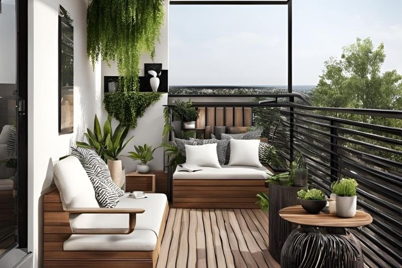 balkon dekorasyonu