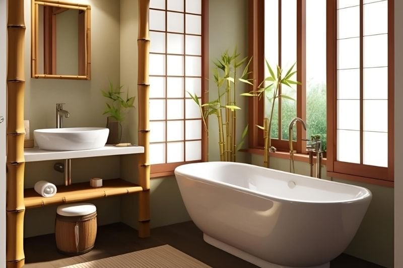 Japandi Stili Banyo