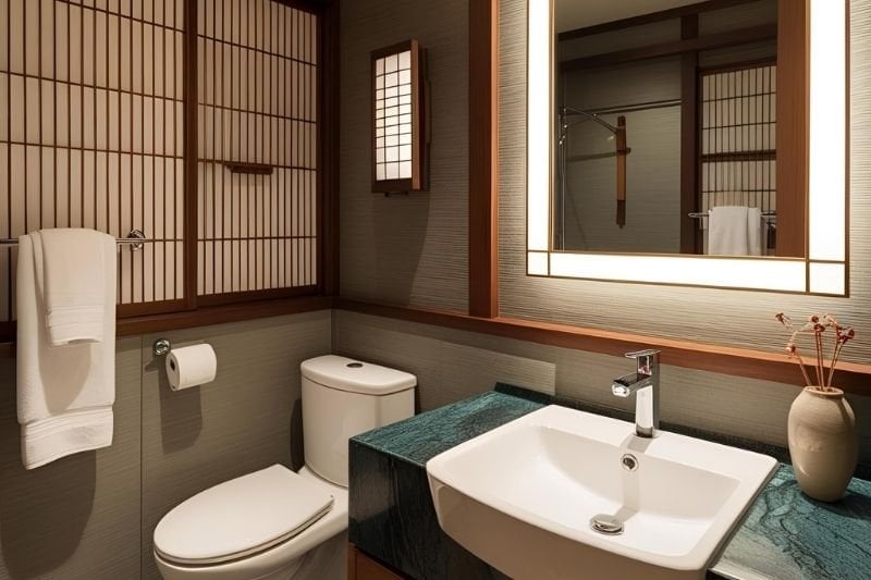 Japandi Stili Banyo Dekorasyonu