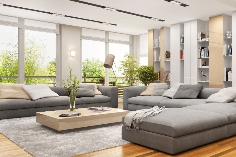 Geniş Salon Dekorasyonu