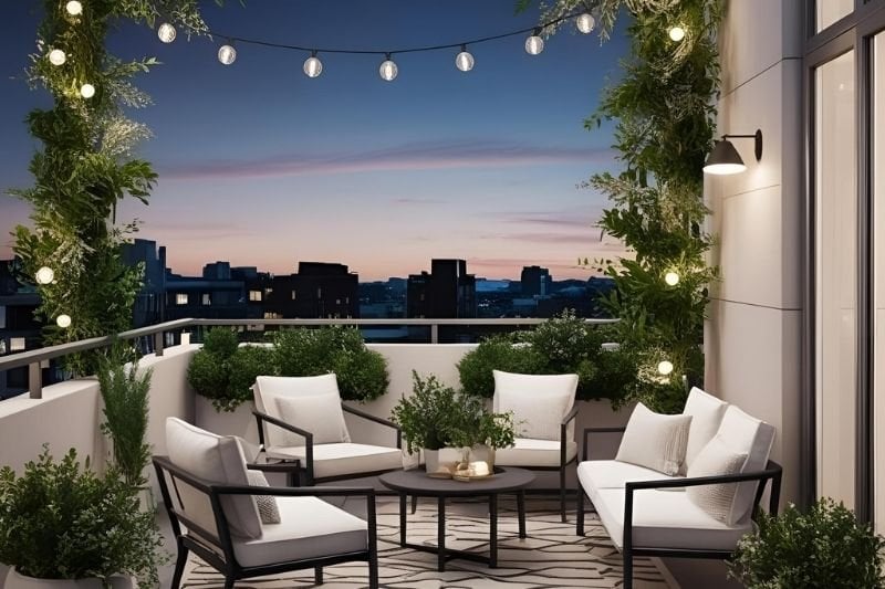 şık balkon dizaynı