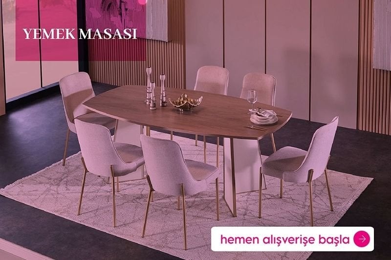 yemek masası dekorasyonu