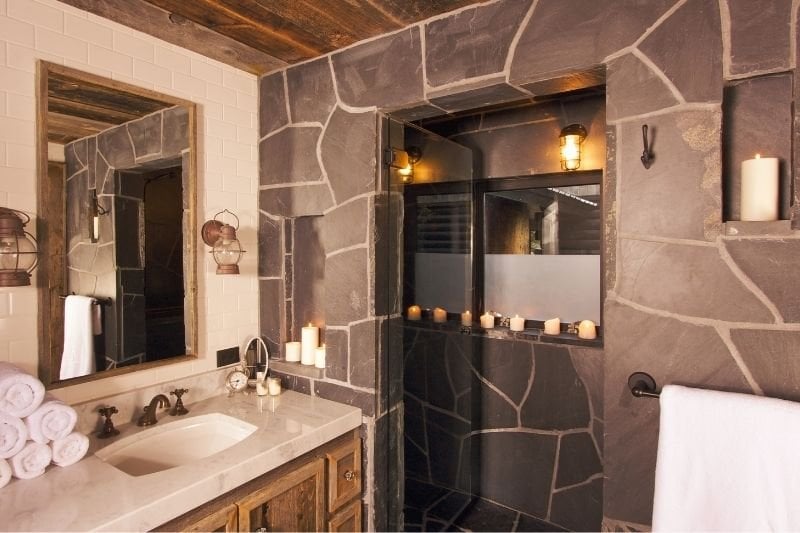 Vintage Tarz Banyo Dekorasyonu