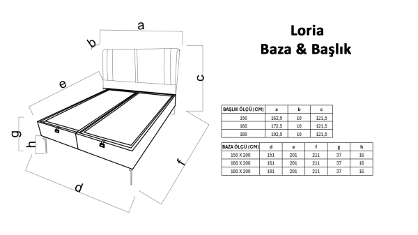 Loria Baza 150X200