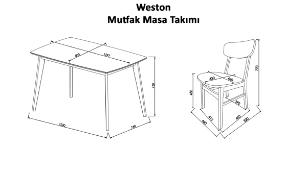 Weston Mutfak Masa Takımı