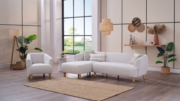 Bonita Köşe Koltuk - Beyaz