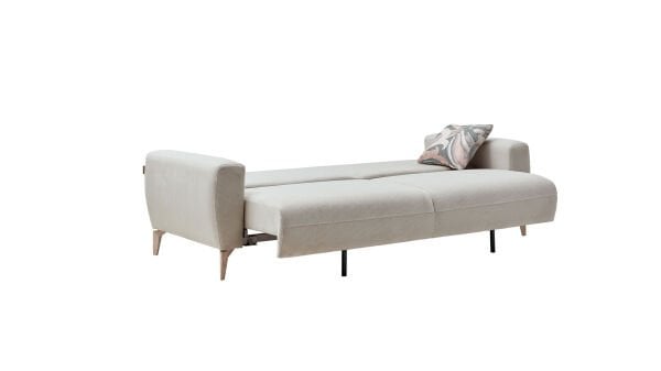 Orleon Üçlü Koltuk - Vizon - Meşe Renk Ayak