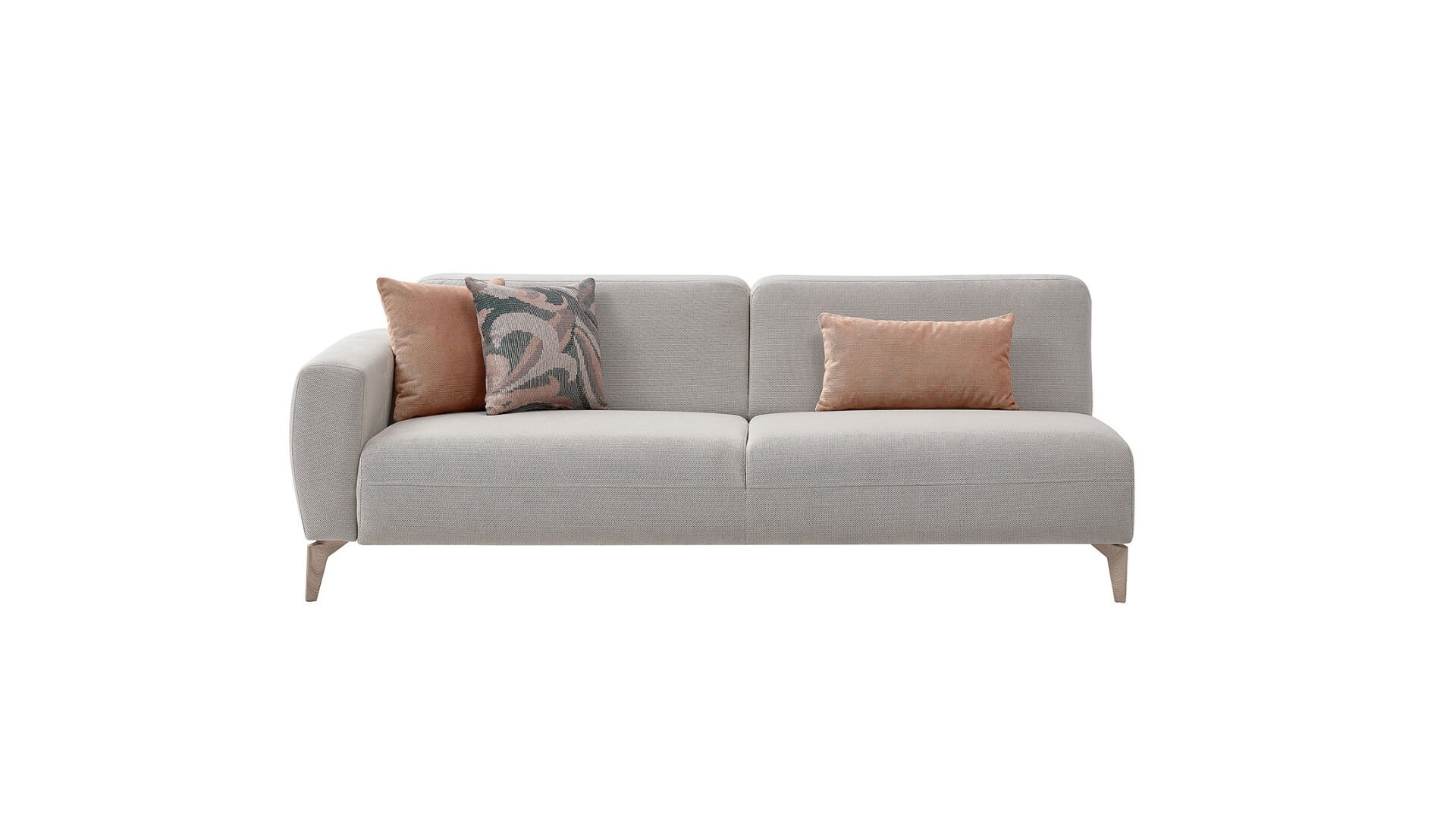 Orleon Üçlü Sağ - Vizon - Meşe Renk Ayak