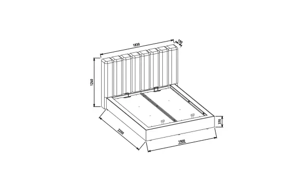 Bio Natura Başlıklı Karyola Seti - Vizon 150X200