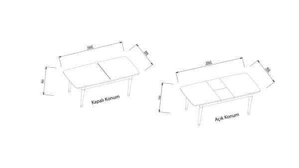 Montella Açılır Yemek Masası