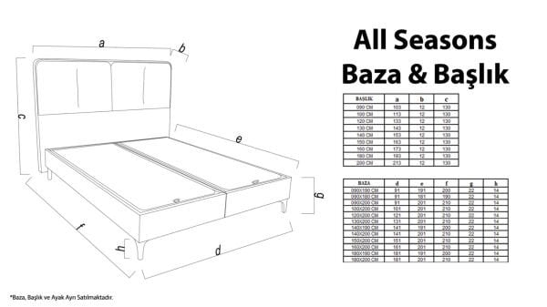 All Seasons Comfort Baza 100X200