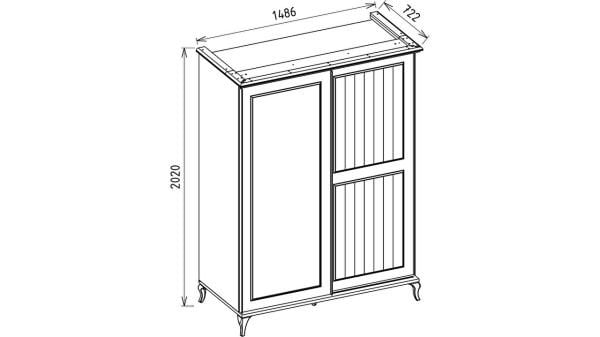 Andera Genç Odası Sürgülü Gardırop