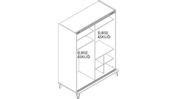 Andera Genç Odası Sürgülü Gardırop