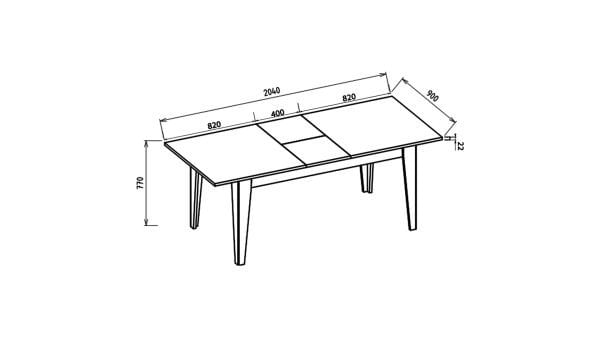 Caldera Açılır Yemek Masası