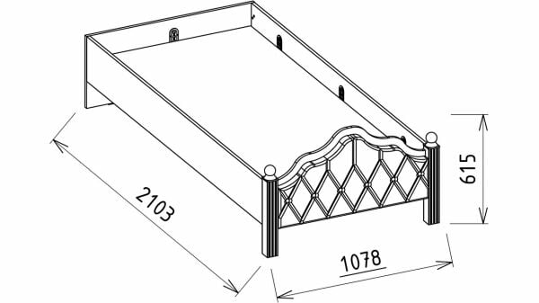 Andera Genç Odası Karyola Kasası 100X200