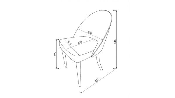 Loria Alternatif Sandalye 6390 2 li
