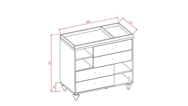 Twin Bebek Bakım Ünitesi Bebek Odası