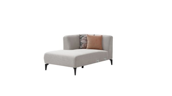 Orleon Uzanma Ünitesi Sağ - Vizon - Siyah Renk Ayak