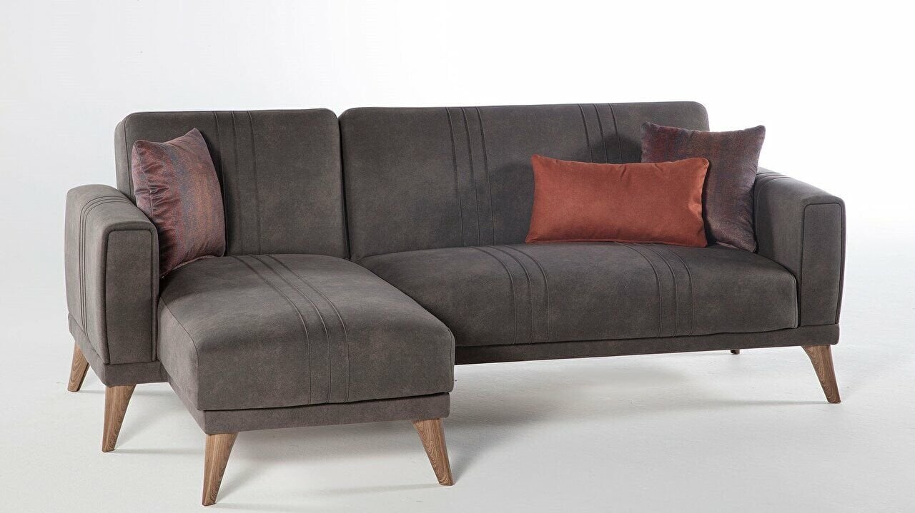 Ruby Uzanmalı Köşe Sağ Koltuk Gri