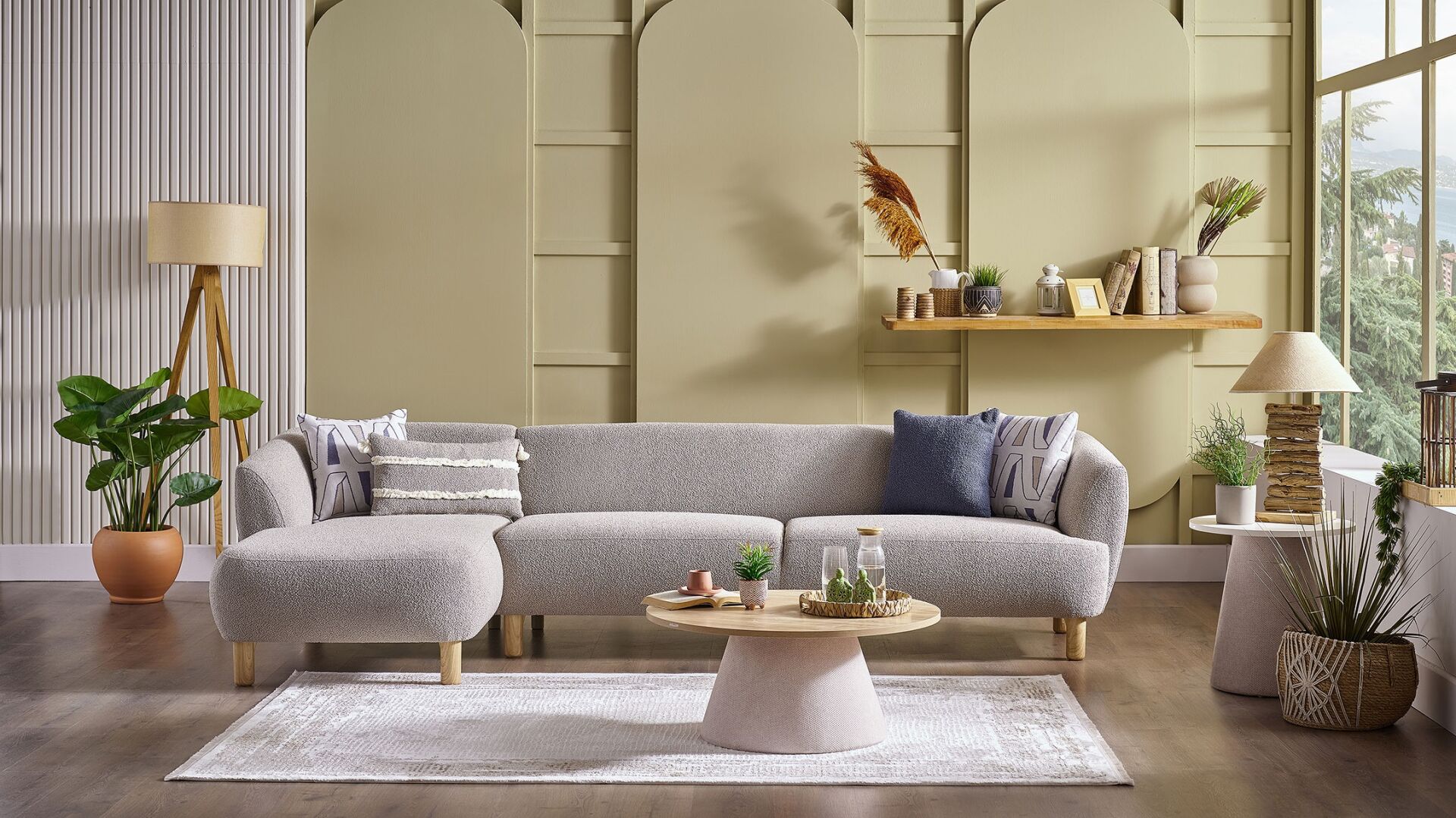 Bonita Köşe Koltuk XL - Vizon