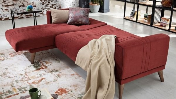 Ruby Uzanmalı Köşe Sağ Koltuk Bordo
