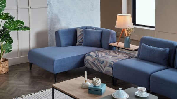 Orleon Köşe Koltuk - Lacivert