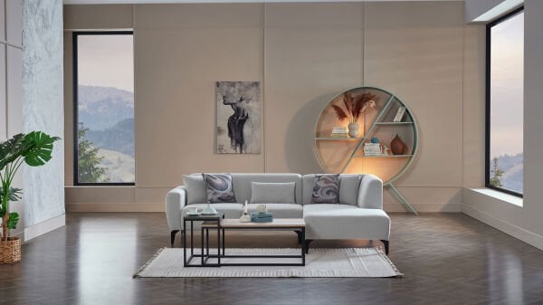 Orleon Köşe Koltuk - Gri