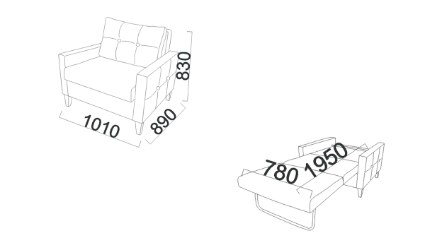 Sandro Family Tekli Yataklı Koltuk - Vizon
