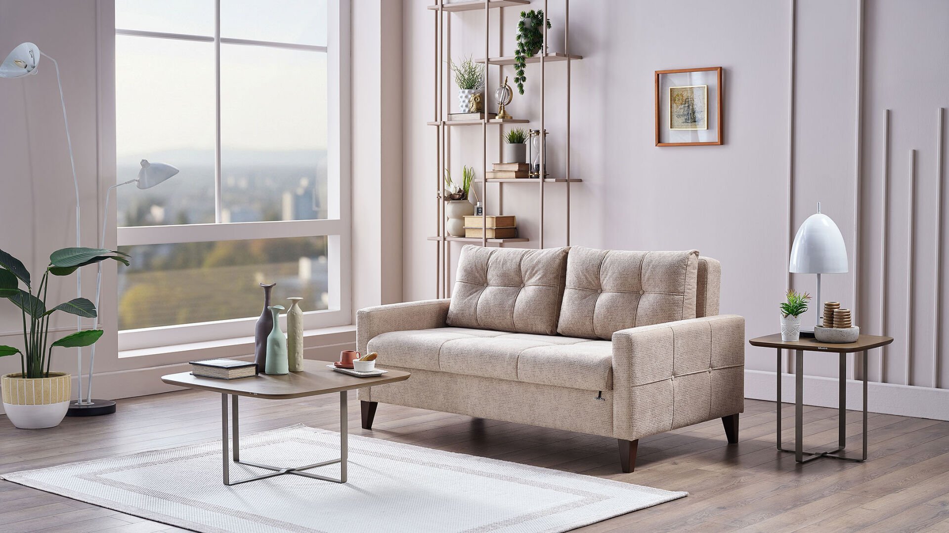 Sandro Family İkili Yataklı Koltuk - Vizon