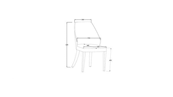 Monaco Sandalye 6336 2 li Bej