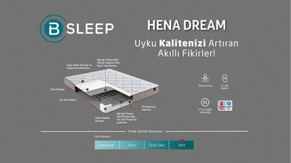 Hena Dream Yatak 120X200