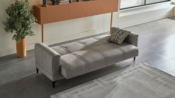 Ruby S Kmp Üçlü Koltuk - Kahve