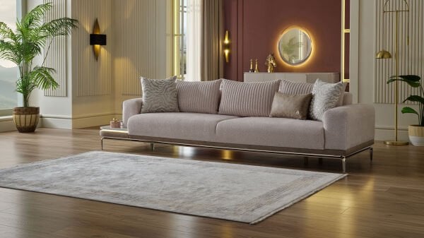 Estella Dörtlü Sağ Koltuk - Krem