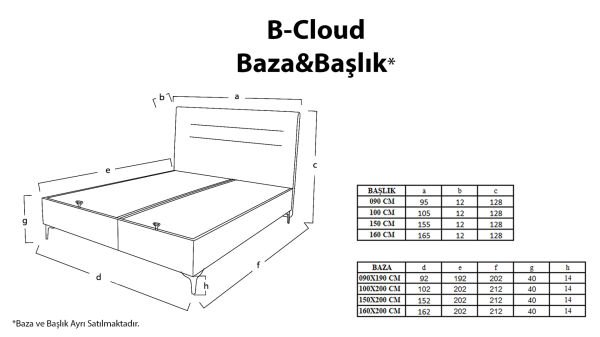 BCloud Baza - Krem 120X200