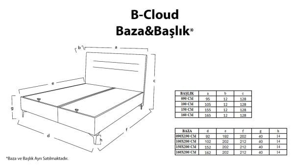 BCloud Baza - Krem 120X200