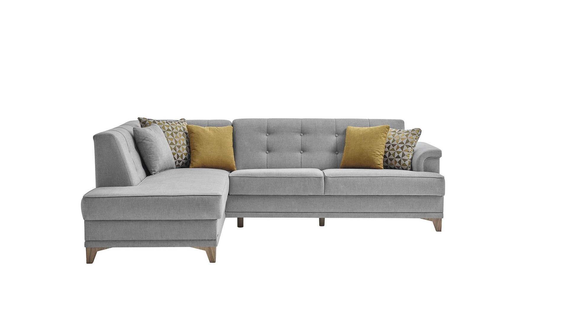 Cantona Köşe Koltuk L Sağ - Gri