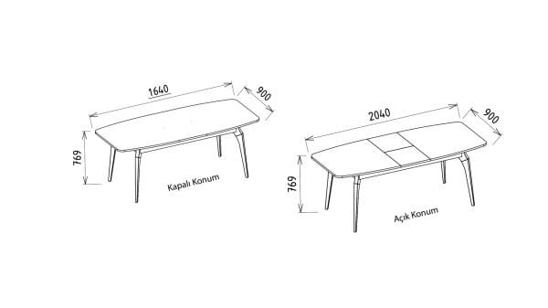 Veronica Açılır Yemek Masası