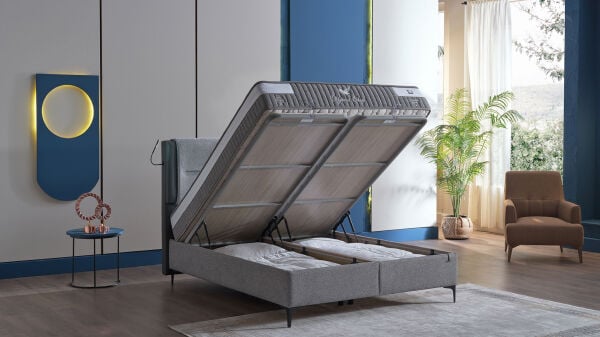 Hybrid Sleep Baza Başlık 3'lü Set - Gri