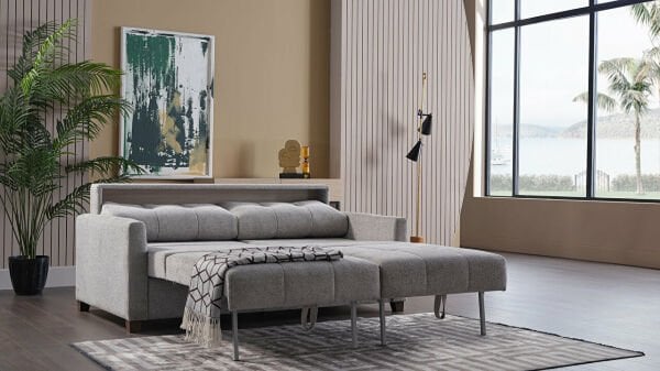 Twin Soft Üçlü Koltuk Gri