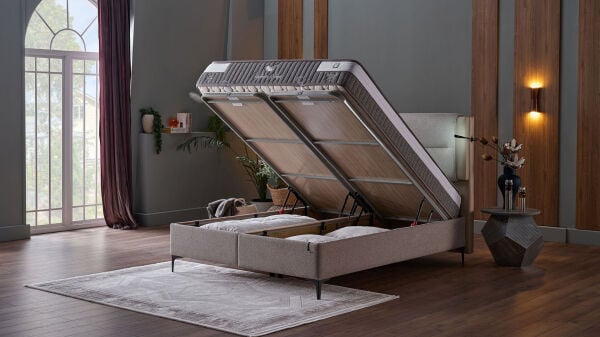 Hybrid Sleep Baza Başlık 3'lü Set - Gri 160X200