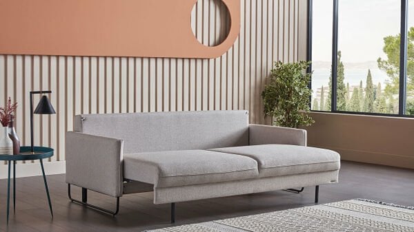 Laura Comfort Üçlü Koltuk Krem