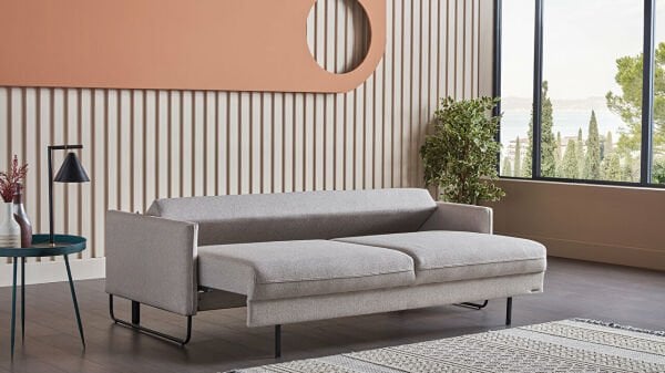 Laura Comfort Üçlü Koltuk Krem