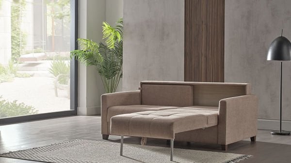 Twin Soft Üçlü Koltuk Vizon