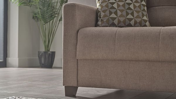 Twin Soft Üçlü Koltuk Vizon
